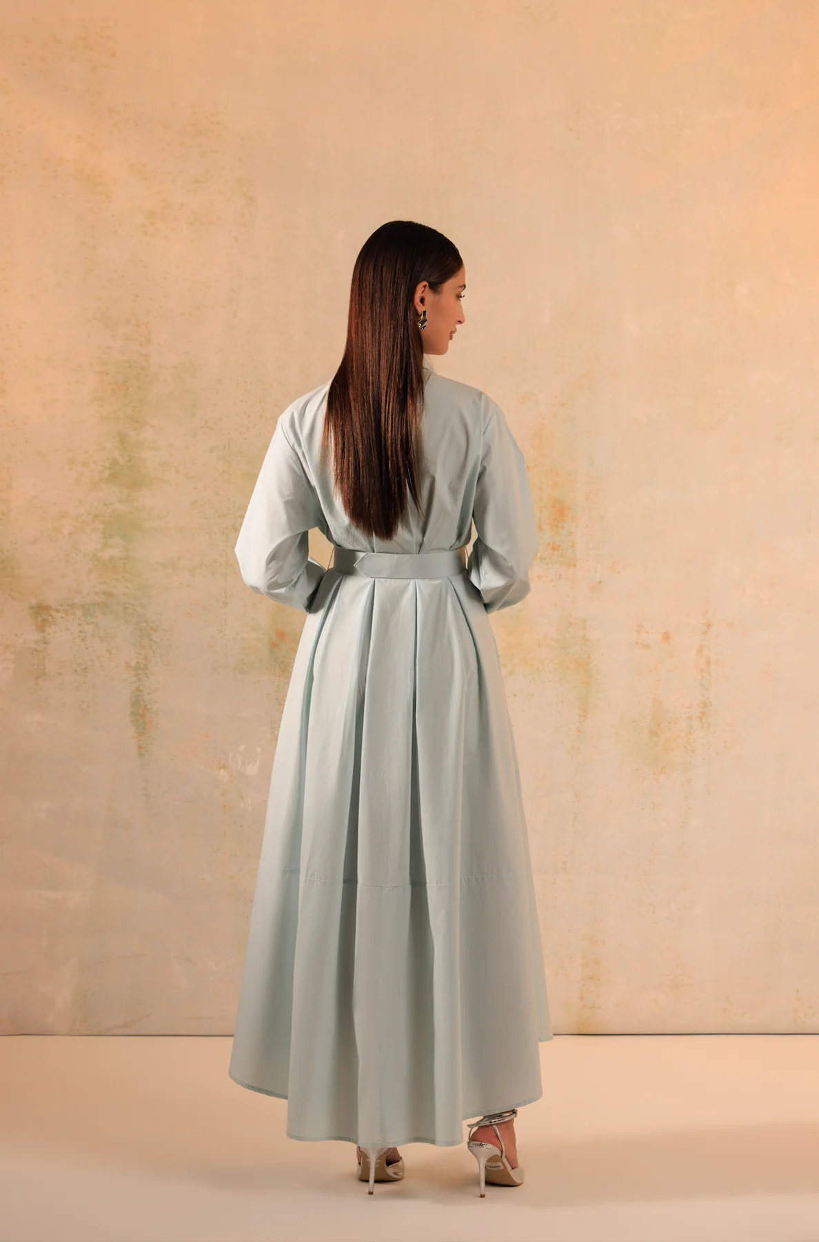 Baby Blue Poplin Shirt Dress - Image 6