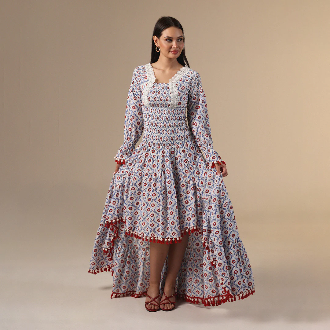 Boho Printed Maxi Dress - Image 4