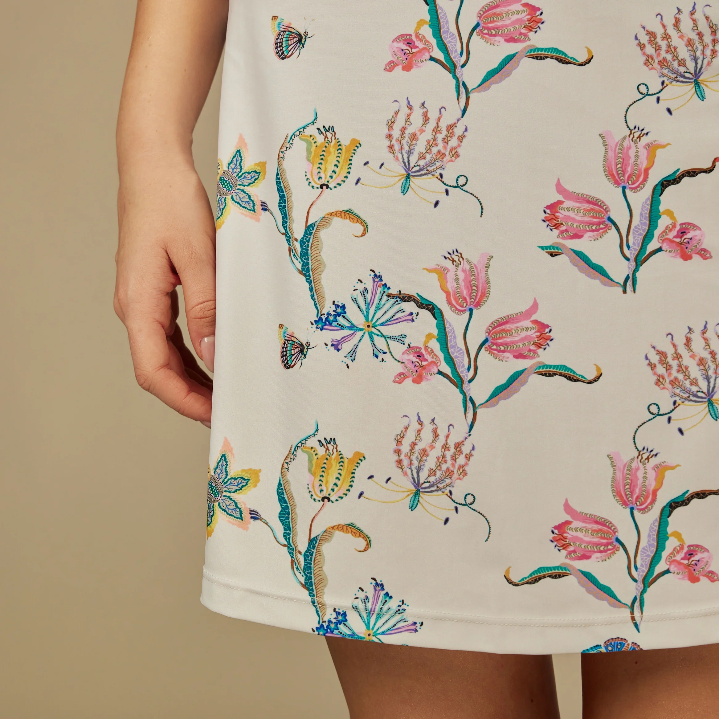 Butterfly Garden One-Piece Strapless Swim Dress - Image 4