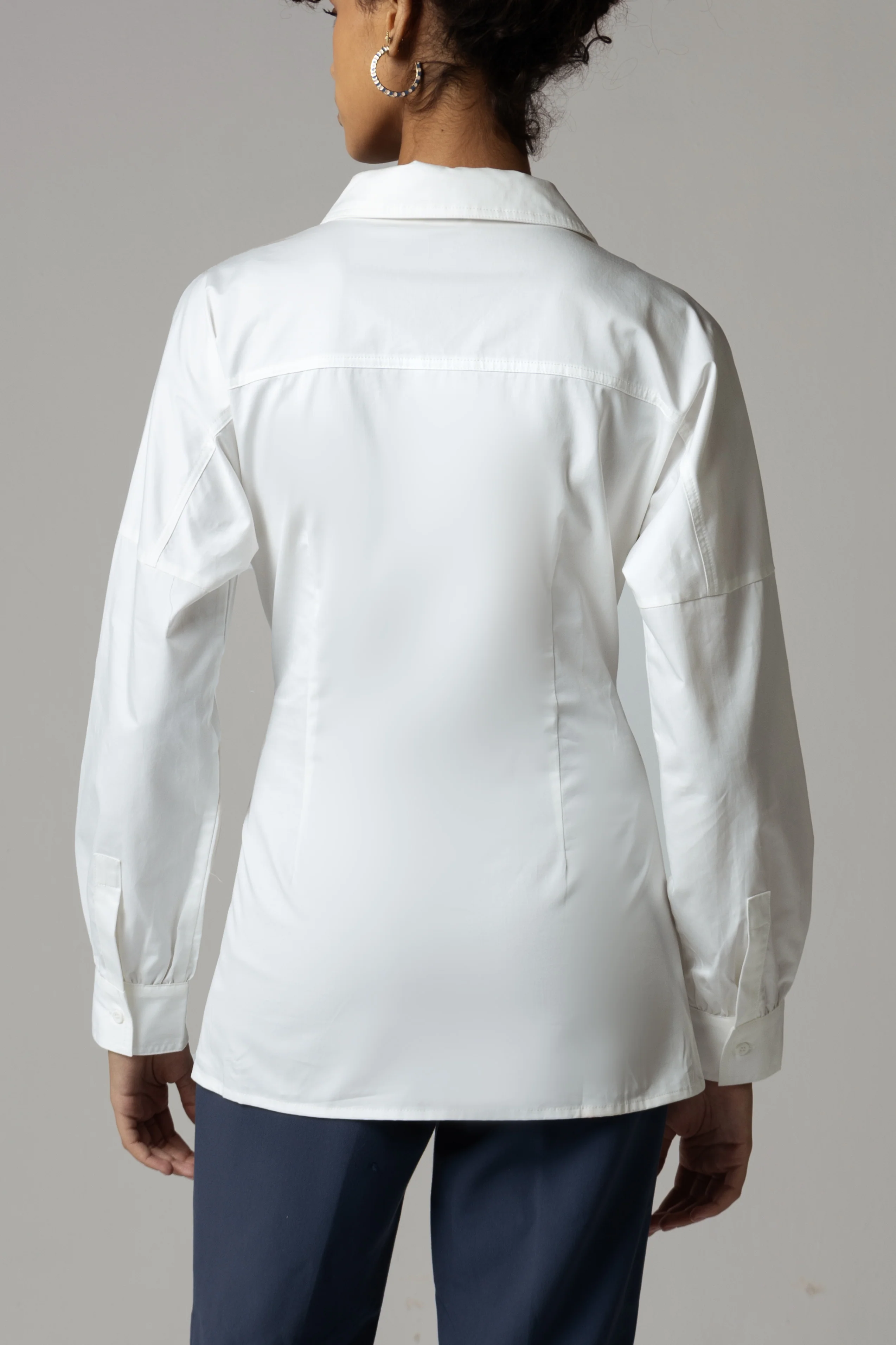 Classic White Poplin Shirt - Image 3