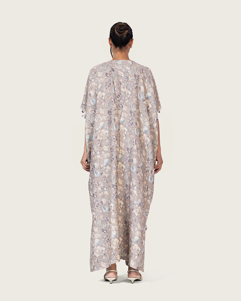 Gray Loose Everyday Kaftan - Image 8