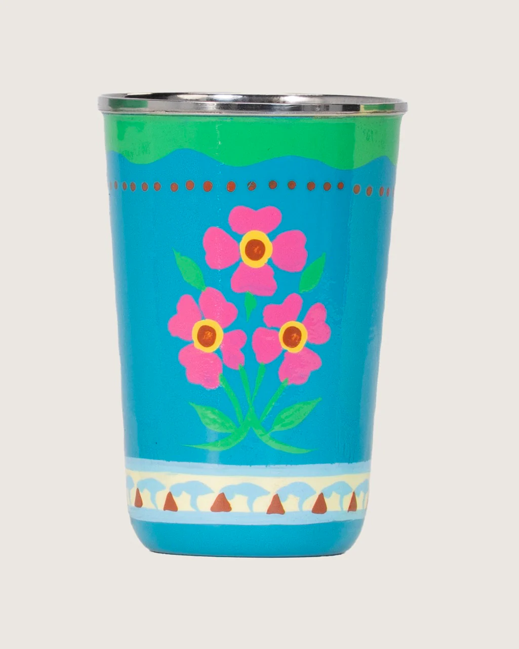 Hand-Painted Garden Tumbler 4 Piece Set - Image 4
