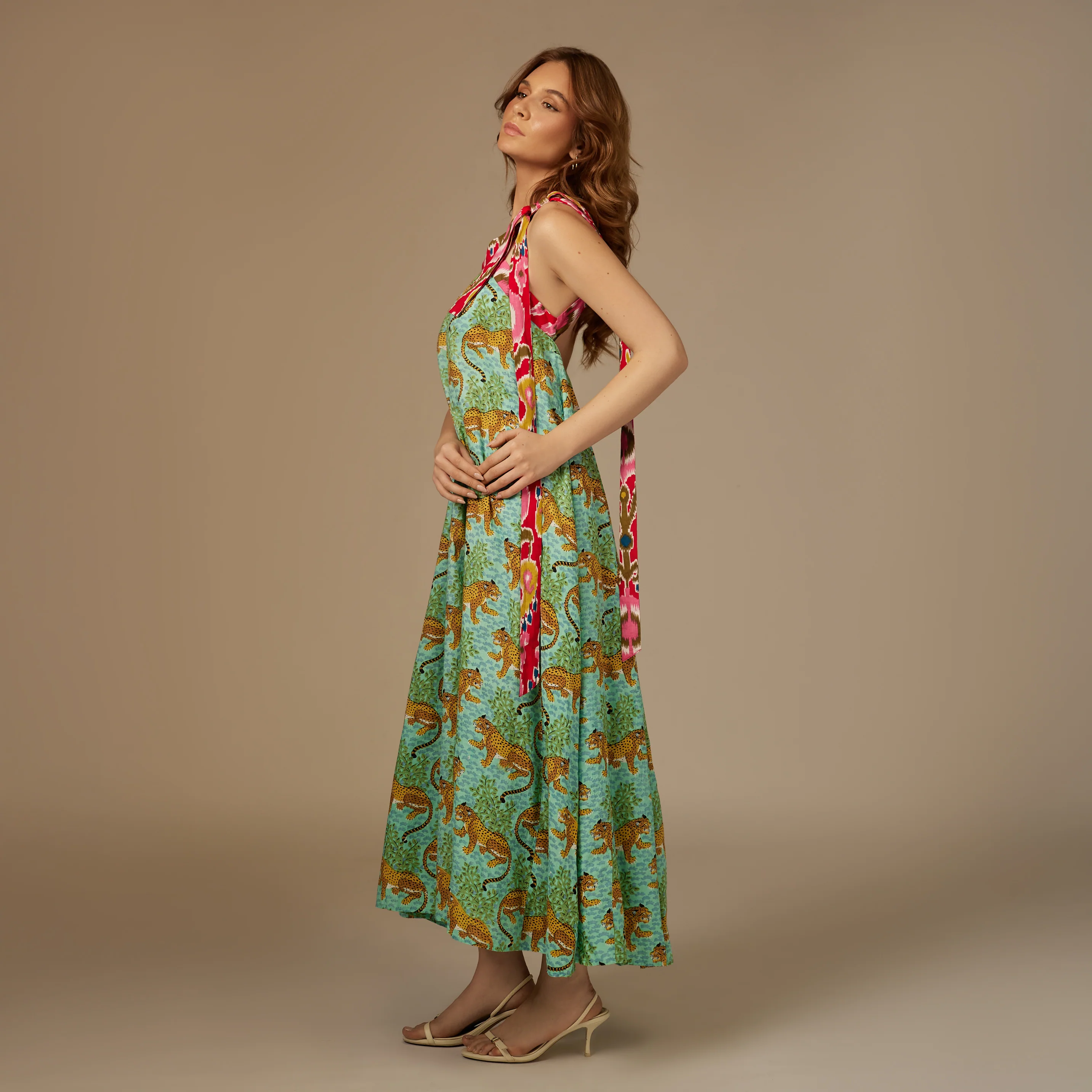 Colorful Maxi Jungle Vibes Dress - Image 6