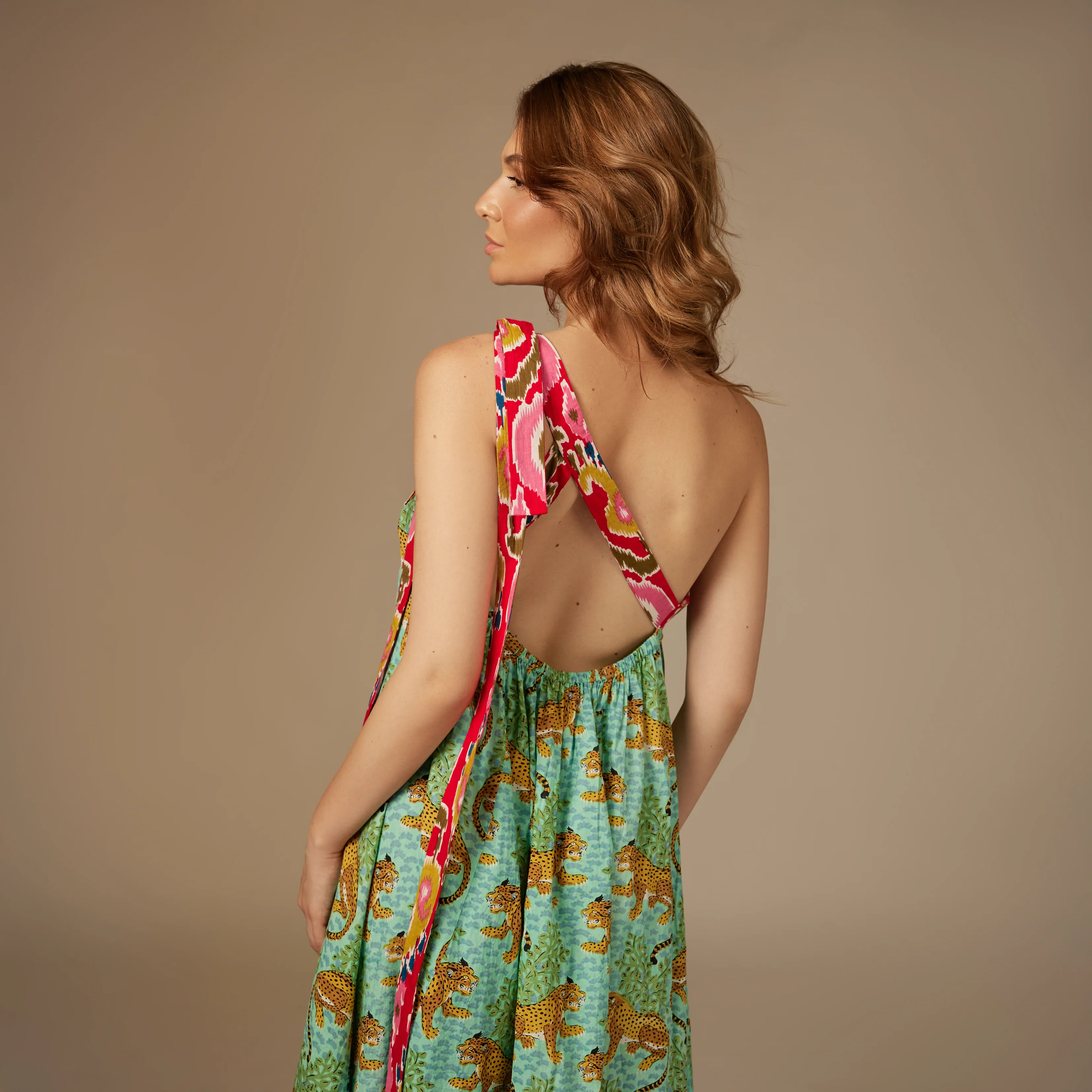Colorful Maxi Jungle Vibes Dress - Image 7