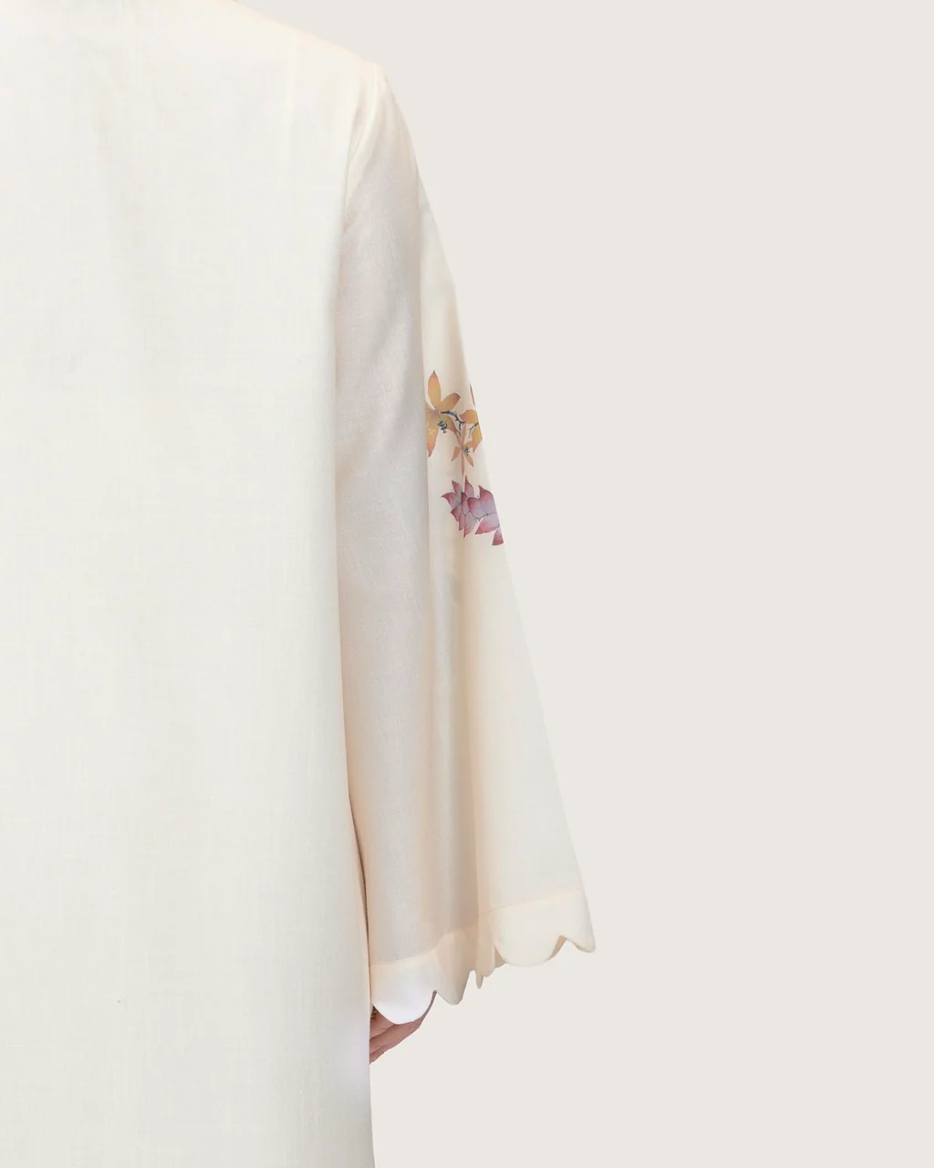 Loose A-Line Linen Dress with Floral Print - Image 13