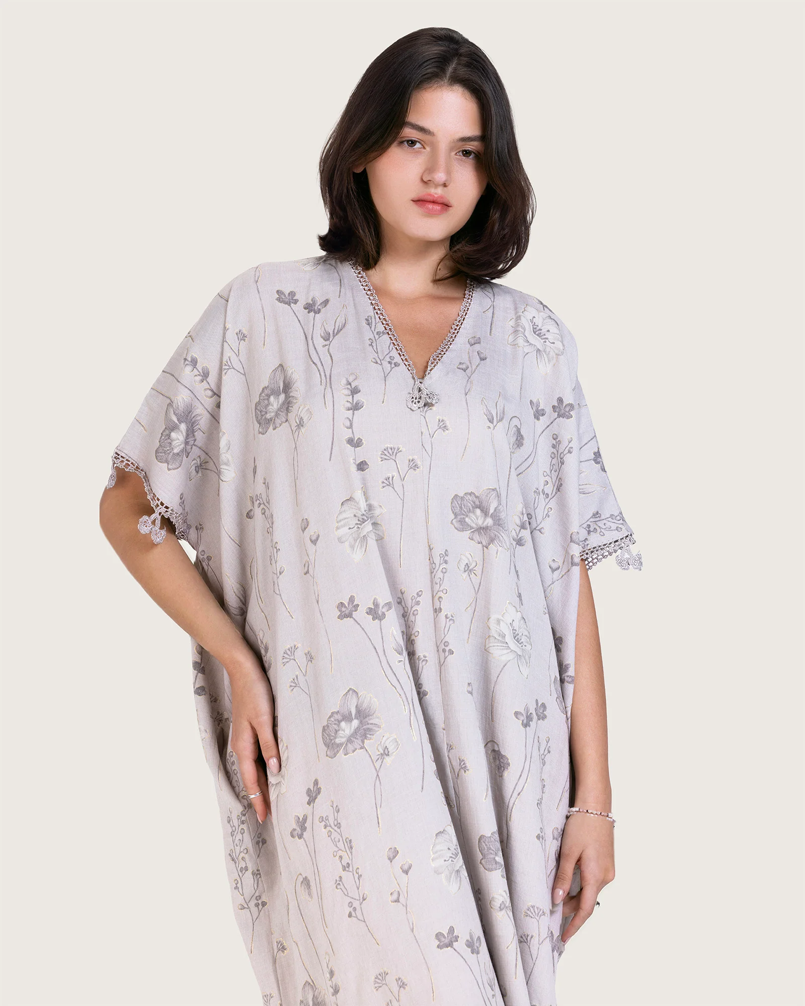 Metallic Loose Everyday Kaftan - Image 2