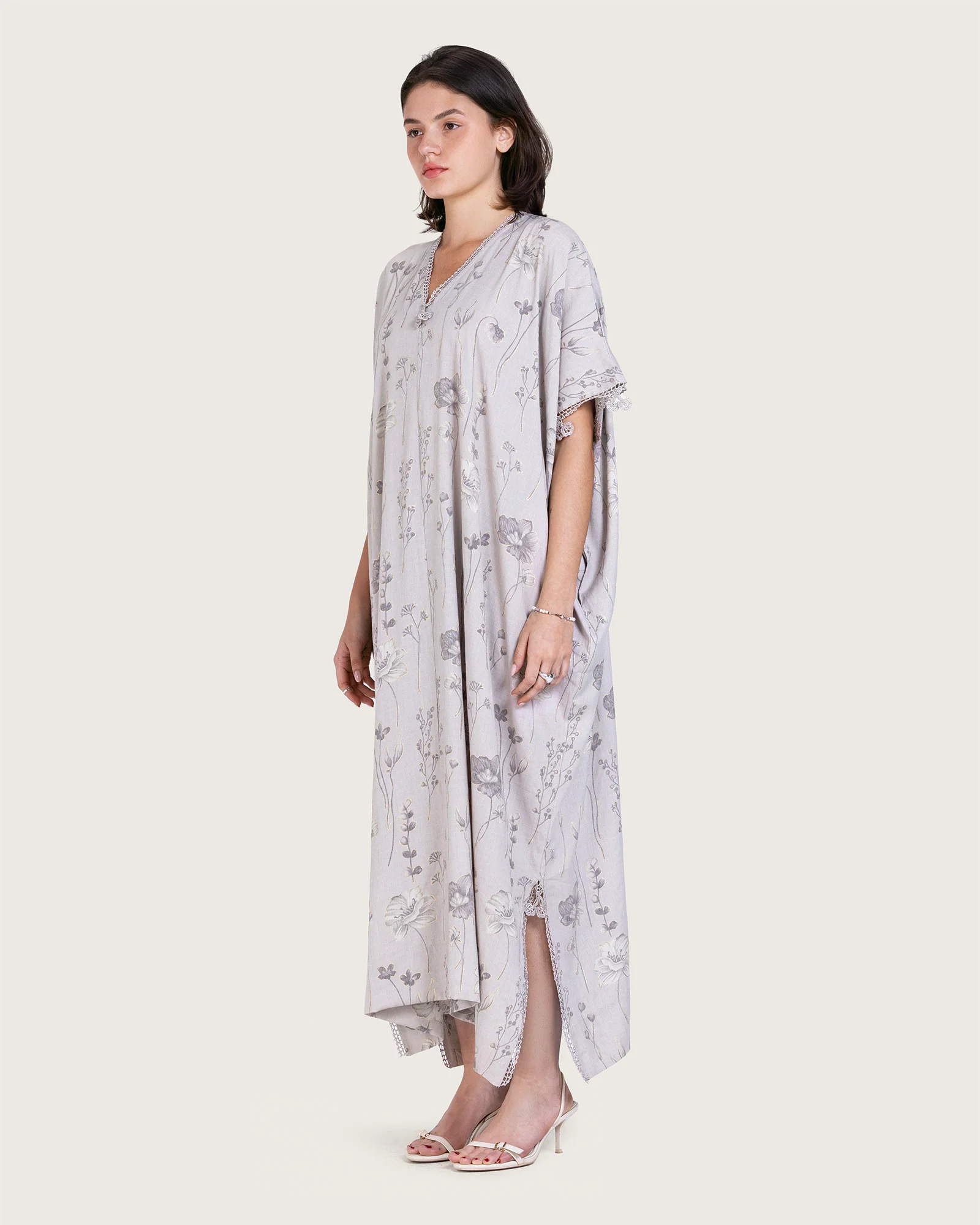 Metallic Loose Everyday Kaftan - Image 3