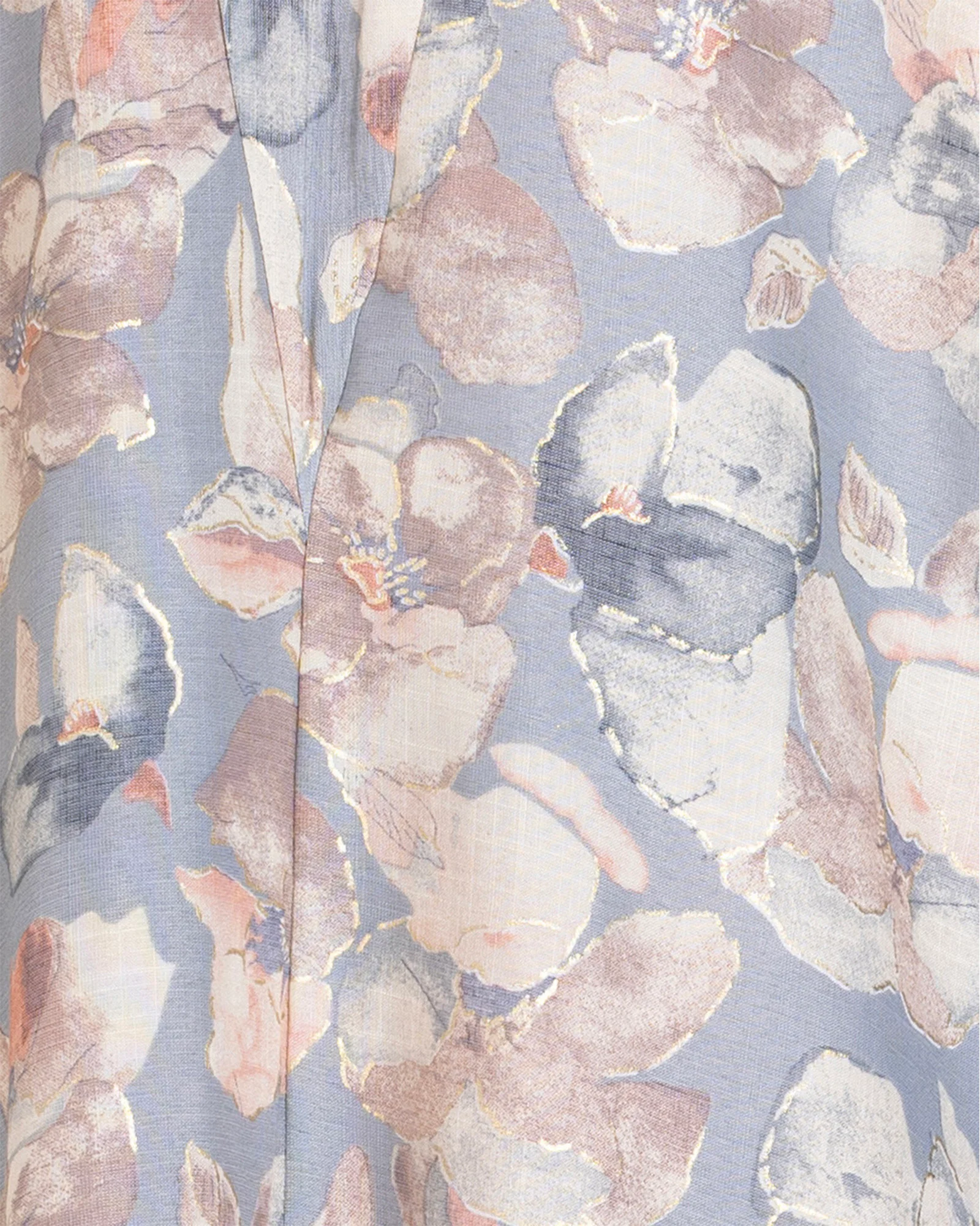 Pastel Blue-Pink Loose Everyday Kaftan - Image 9