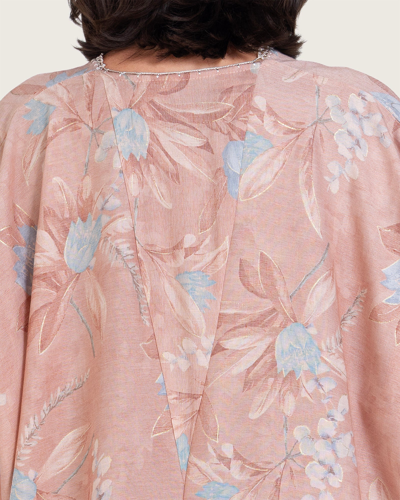 Pastel Pink Loose Everyday Kaftan - Image 6