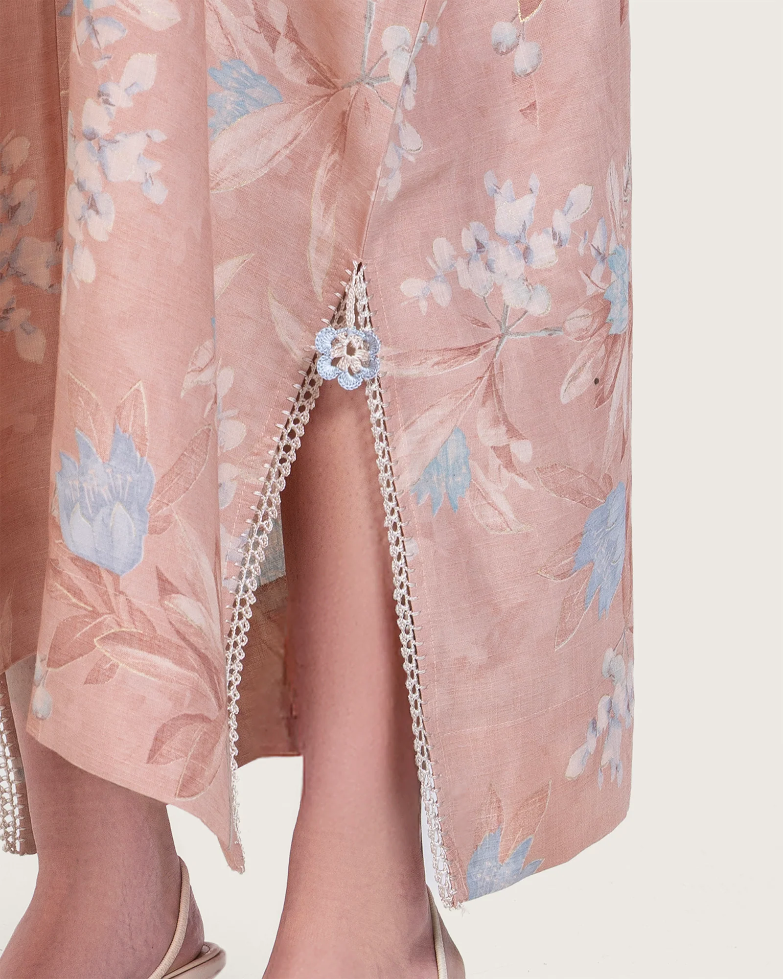 Pastel Pink Loose Everyday Kaftan - Image 7