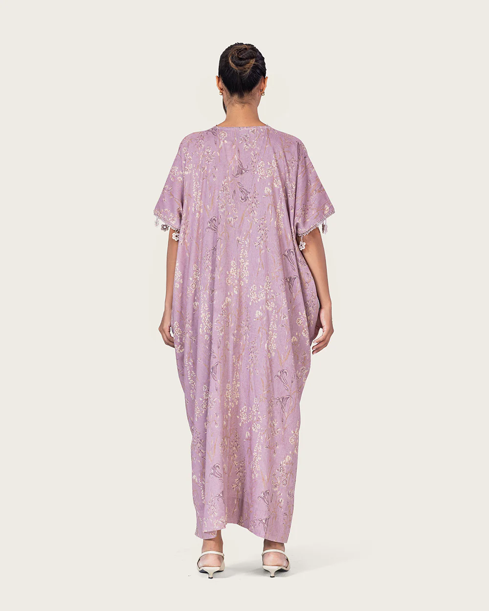 Pastel purple Loose Everyday Kaftan - Image 7