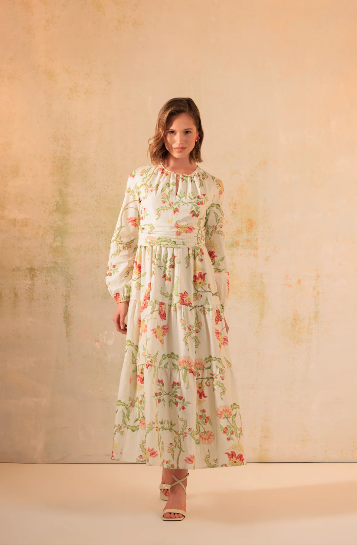 Timeless Modest Floral Printed Dress - Image 4