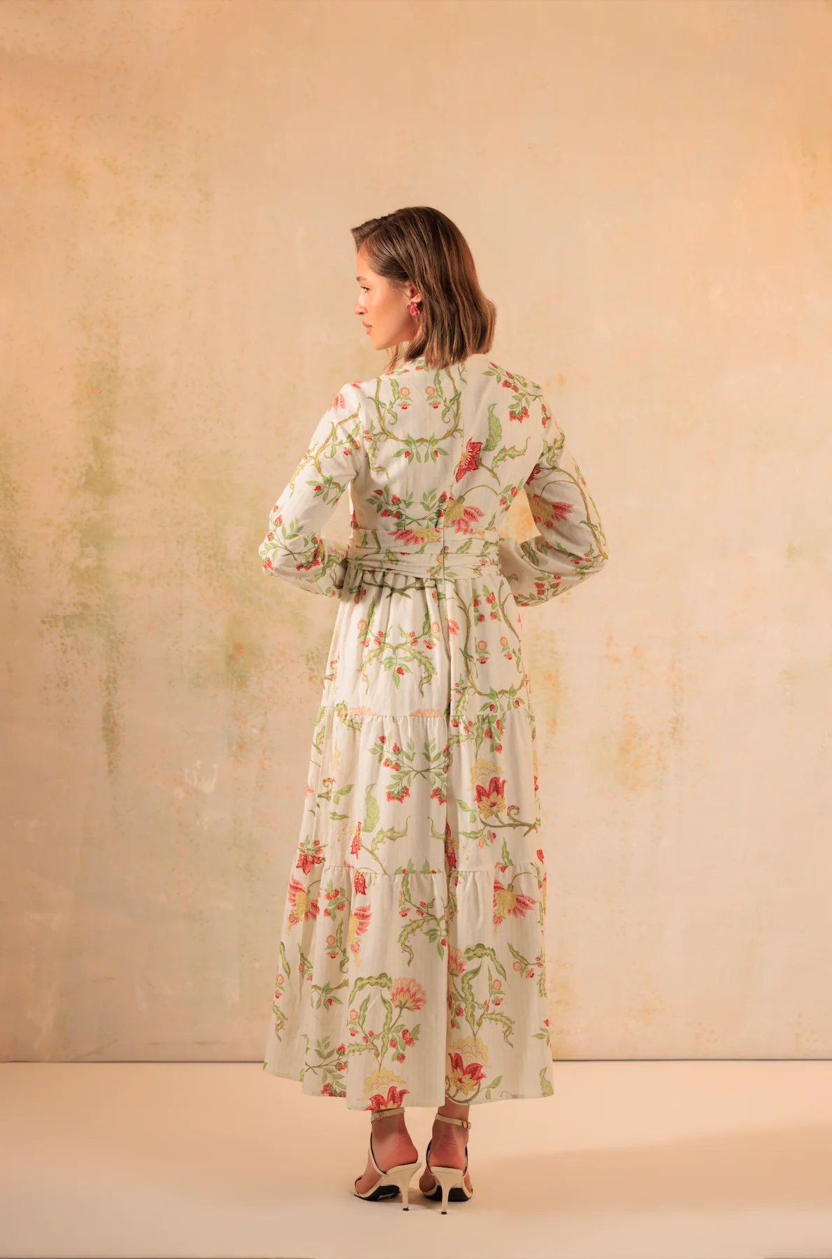 Timeless Modest Floral Printed Dress - Image 5