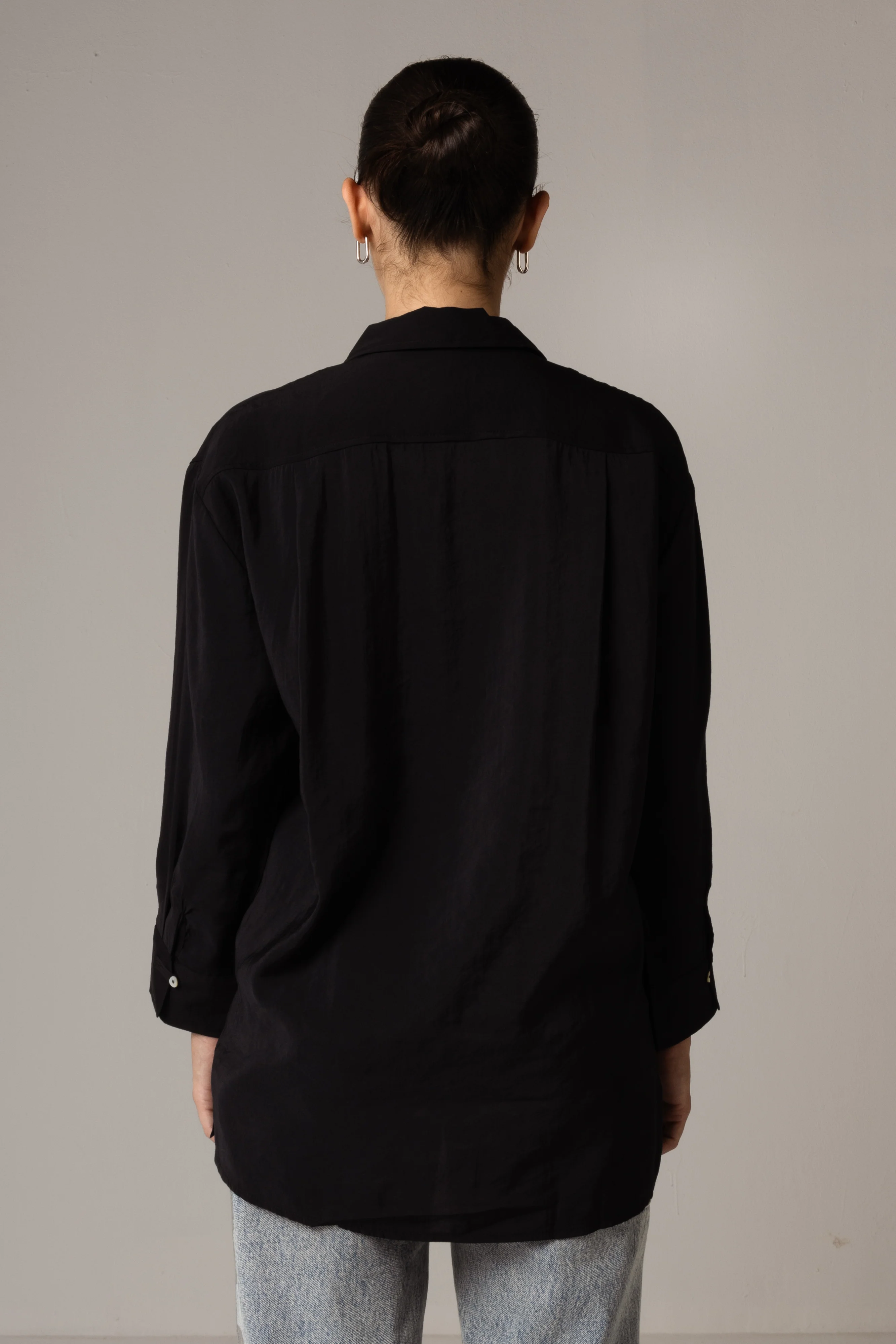 Utility Pocket Shirt - Black - Image 4