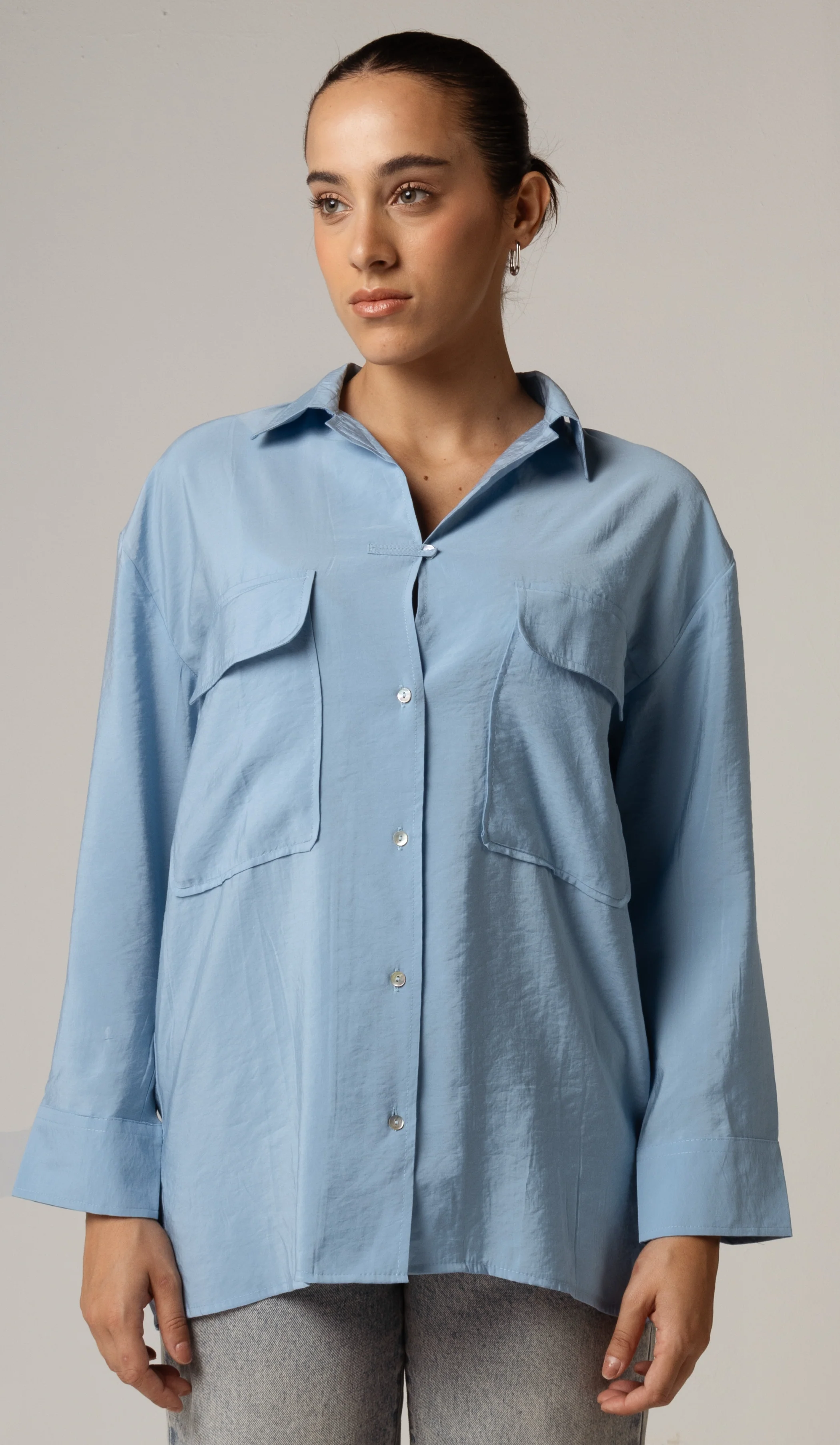 Utility Pocket Shirt - Blue - Image 3